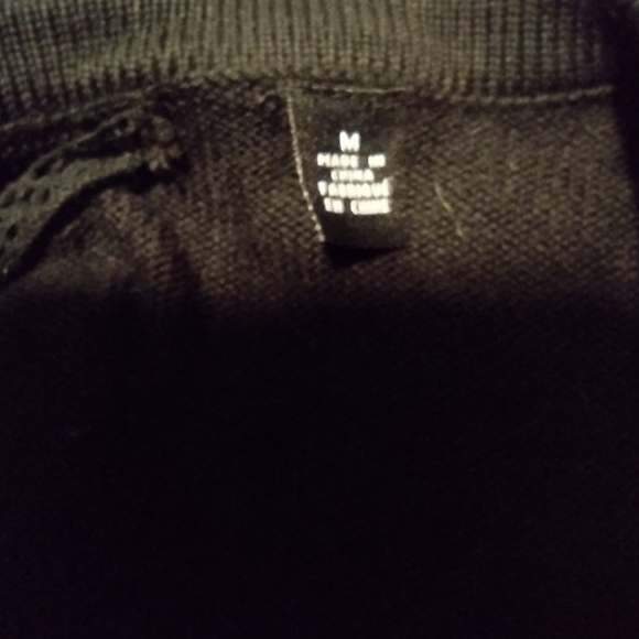 🙂Women's Knitted and Knotted Cardigan Sweater Black with Silver Sequins Size M - Picture 4 of 5